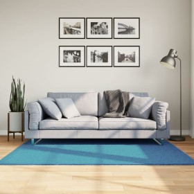 vidaXL Teppich OVIEDO Kurzflor Türkis 120x170 cm