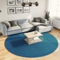 vidaXL Teppich OVIEDO Kurzflor Türkis Ø 240 cm vidaXL Teppich OVIEDO Kurzflor Türkis Ø 240 cm