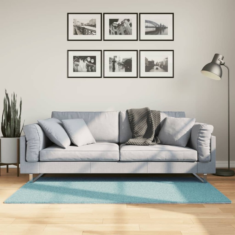 vidaXL Teppich OVIEDO Kurzflor Grün 80x150 cm vidaXL Teppich OVIEDO Kurzflor Grün 80x150 cm