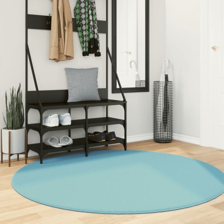 vidaXL Teppich OVIEDO Kurzflor Grün Ø 160 cm