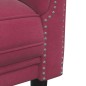 vidaXL Sofa 3-Sitzer Weinrot Samt vidaXL Sofa 3-Sitzer Weinrot Samt