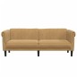 vidaXL Sofa 3-Sitzer Braun Samt vidaXL Sofa 3-Sitzer Braun Samt