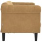 vidaXL Sofa 3-Sitzer Braun Samt vidaXL Sofa 3-Sitzer Braun Samt