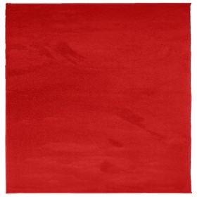 vidaXL Teppich OVIEDO Kurzflor Rot 120x120 cm