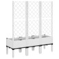 vidaXL Pflanzkübel mit Rankgitter Weiß 120x40x142 cm PP vidaXL Pflanzkübel mit Rankgitter Weiß 120x40x142 cm PP