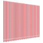 vidaXL Markisenbespannung Rot und Weiß Gestreift 4x3 m vidaXL Markisenbespannung Rot und Weiß Gestreift 4x3 m