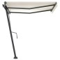 vidaXL Markise Manuell Einziehbar mit LED 300x250 cm Creme vidaXL Markise Manuell Einziehbar mit LED 300x250 cm Creme