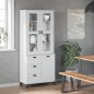 vidaXL Highboard VIKEN Weiß 80x40x190 cm Massivholz Kiefer vidaXL Highboard VIKEN Weiß 80x40x190 cm Massivholz Kiefer