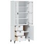 vidaXL Highboard VIKEN Weiß 80x40x190 cm Massivholz Kiefer vidaXL Highboard VIKEN Weiß 80x40x190 cm Massivholz Kiefer