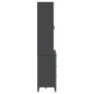 vidaXL Highboard VIKEN Anthrazit 80x40x190 cm Massivholz Kiefer vidaXL Highboard VIKEN Anthrazit 80x40x190 cm Massivholz Kiefer