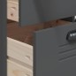 vidaXL Highboard VIKEN Anthrazit 80x40x190 cm Massivholz Kiefer vidaXL Highboard VIKEN Anthrazit 80x40x190 cm Massivholz Kiefer