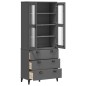 vidaXL Highboard VIKEN Anthrazit 80x40x190 cm Massivholz Kiefer vidaXL Highboard VIKEN Anthrazit 80x40x190 cm Massivholz Kiefer