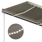 vidaXL Markise Manuell Einziehbar mit LED 300x250 cm Creme vidaXL Markise Manuell Einziehbar mit LED 300x250 cm Creme