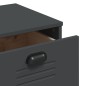 vidaXL Highboard VIKEN Anthrazit 80x40x190 cm Massivholz Kiefer vidaXL Highboard VIKEN Anthrazit 80x40x190 cm Massivholz Kiefer