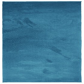 vidaXL Teppich OVIEDO Kurzflor Türkis 120x120 cm