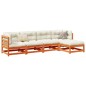 vidaXL 5-tlg. Garten-Sofagarnitur Wachsbraun Massivholz Kiefer vidaXL 5-tlg. Garten-Sofagarnitur Wachsbraun Massivholz Kiefer
