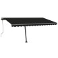 vidaXL Standmarkise Automatisch 400x350 cm Anthrazit vidaXL Standmarkise Automatisch 400x350 cm Anthrazit