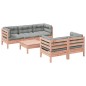 vidaXL 6-tlg. Garten-Sofagarnitur mit Kissen Massivholz Douglasie vidaXL 6-tlg. Garten-Sofagarnitur mit Kissen Massivholz Douglasie