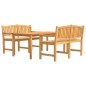 vidaXL 3-tlg. Garten-Essgruppe Massivholz Teak vidaXL 3-tlg. Garten-Essgruppe Massivholz Teak