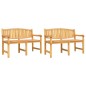 vidaXL 3-tlg. Garten-Essgruppe Massivholz Teak vidaXL 3-tlg. Garten-Essgruppe Massivholz Teak