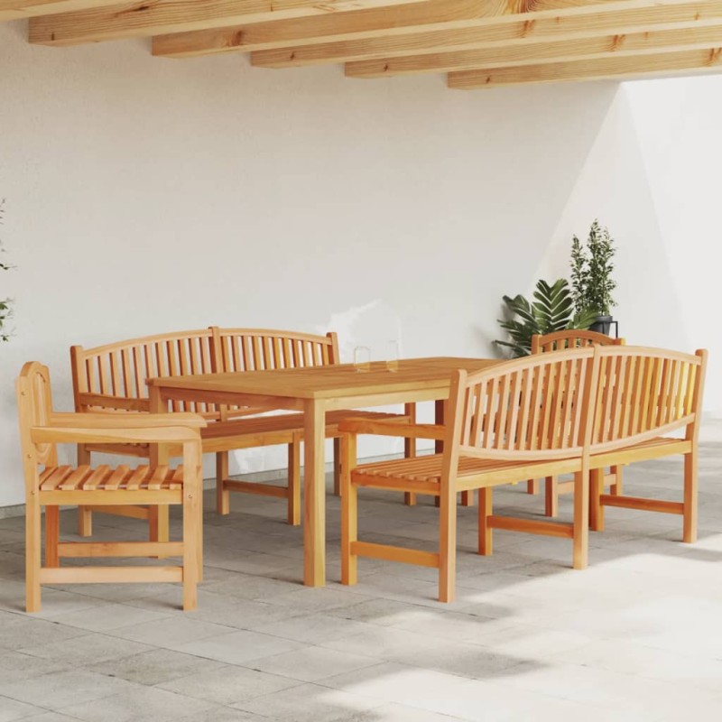 vidaXL 5-tlg. Garten-Essgruppe Massivholz Teak vidaXL 5-tlg. Garten-Essgruppe Massivholz Teak