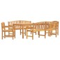 vidaXL 5-tlg. Garten-Essgruppe Massivholz Teak vidaXL 5-tlg. Garten-Essgruppe Massivholz Teak