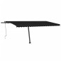 vidaXL Automatische Markise mit LED & Windsensor 500x300 cm Anthrazit vidaXL Automatische Markise mit LED & Windsensor 500x300 cm Anthrazit