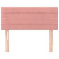 vidaXL Kopfteil Rosa 100x5x78/88 cm Samt vidaXL Kopfteil Rosa 100x5x78/88 cm Samt