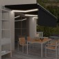 vidaXL Markise Automatisch mit Rollo LED Windsensor 6x3m Anthrazit vidaXL Markise Automatisch mit Rollo LED Windsensor 6x3m Anthrazit