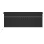 vidaXL Markise Manuell Einziehbar mit Rollo & LED 4x3 m Anthrazit vidaXL Markise Manuell Einziehbar mit Rollo & LED 4x3 m Anthrazit