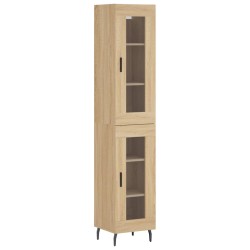 Highboard Sonoma-Eiche 34,5x34x180 cm Holzwerkstoff