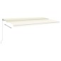 vidaXL Automatische Markise mit LED & Windsensor 6x3 m Creme vidaXL Automatische Markise mit LED & Windsensor 6x3 m Creme