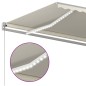 vidaXL Automatische Markise mit LED & Windsensor 6x3 m Creme vidaXL Automatische Markise mit LED & Windsensor 6x3 m Creme