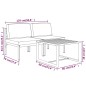vidaXL 3-tlg. Garten-Lounge-Set mit Kissen Aluminium Anthrazit vidaXL 3-tlg. Garten-Lounge-Set mit Kissen Aluminium Anthrazit