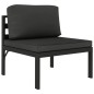 vidaXL 6-tlg. Garten-Lounge-Set mit Kissen Aluminium Anthrazit vidaXL 6-tlg. Garten-Lounge-Set mit Kissen Aluminium Anthrazit