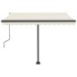 Automatische Markise mit LED & Windsensor 300x250 cm Creme Automatische Markise mit LED & Windsensor 300x250 cm Creme