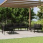 vidaXL 7-tlg. Garten-Lounge-Set mit Kissen Aluminium Anthrazit vidaXL 7-tlg. Garten-Lounge-Set mit Kissen Aluminium Anthrazit