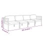 vidaXL 4-tlg. Garten-Lounge-Set mit Kissen Aluminium Anthrazit vidaXL 4-tlg. Garten-Lounge-Set mit Kissen Aluminium Anthrazit