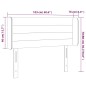 vidaXL LED Kopfteil Schwarz 103x16x78/88 cm Samt vidaXL LED Kopfteil Schwarz 103x16x78/88 cm Samt