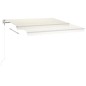 vidaXL Markise Manuell Einziehbar mit LED 4x3 m Creme vidaXL Markise Manuell Einziehbar mit LED 4x3 m Creme