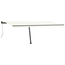vidaXL Automatische Markise mit LED & Windsensor 600x300 cm Creme