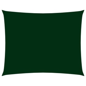vidaXL Sonnensegel Oxford-Gewebe Rechteckig 3,5x4,5 m Dunkelgrün