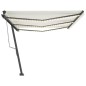 vidaXL Automatische Markise mit LED & Windsensor 600x300 cm Creme vidaXL Automatische Markise mit LED & Windsensor 600x300 cm Creme