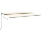 vidaXL Automatische Markise mit LED & Windsensor 600x300 cm Creme vidaXL Automatische Markise mit LED & Windsensor 600x300 cm Creme