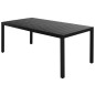 vidaXL 7-tlg. Garten-Essgruppe PVC Rattan Schwarz vidaXL 7-tlg. Garten-Essgruppe PVC Rattan Schwarz