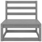 vidaXL 9-tlg. Garten-Lounge-Set Grau Massivholz Kiefer vidaXL 9-tlg. Garten-Lounge-Set Grau Massivholz Kiefer