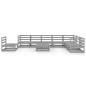 vidaXL 9-tlg. Garten-Lounge-Set Grau Kiefer Massivholz vidaXL 9-tlg. Garten-Lounge-Set Grau Kiefer Massivholz