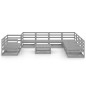 vidaXL 10-tlg. Garten-Lounge-Set Grau Kiefer Massivholz vidaXL 10-tlg. Garten-Lounge-Set Grau Kiefer Massivholz