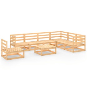 vidaXL 8-tlg. Garten-Lounge-Set Massivholz Kiefer