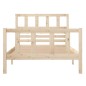 vidaXL Massivholzbett 100x200 cm vidaXL Massivholzbett 100x200 cm